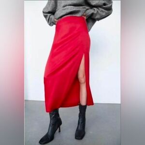 Zara sexy red skirt